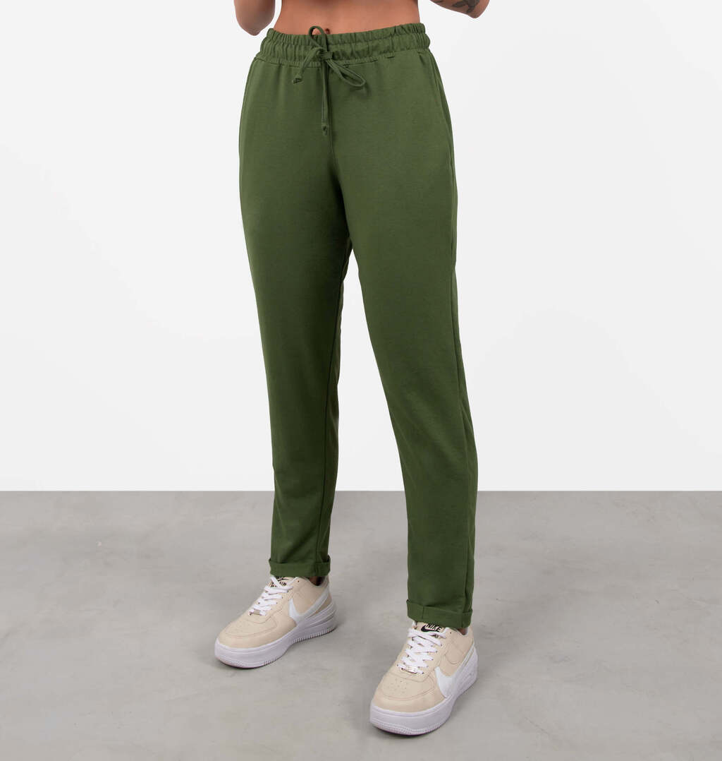 Calça Moletinho Barra Virada
