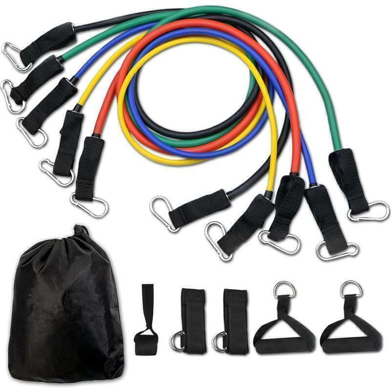 Kit Elástico Extensor para Musculação Funcional