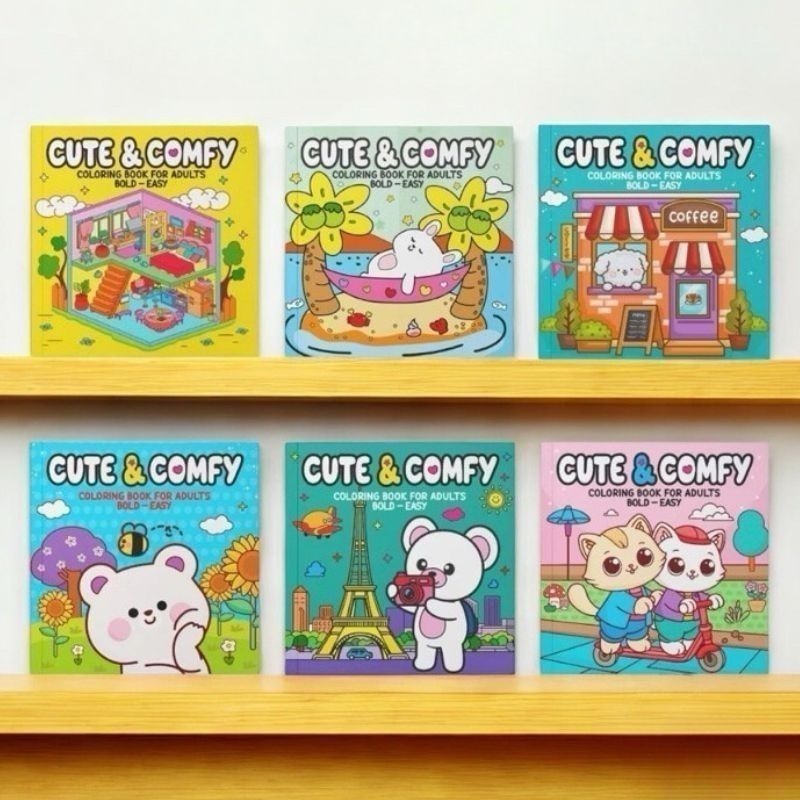 Livro De Colorir Cute & Comfy
