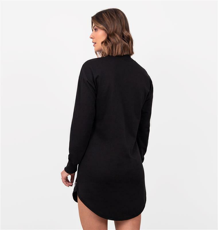 Vestido Moletinho De Barra Arredondada