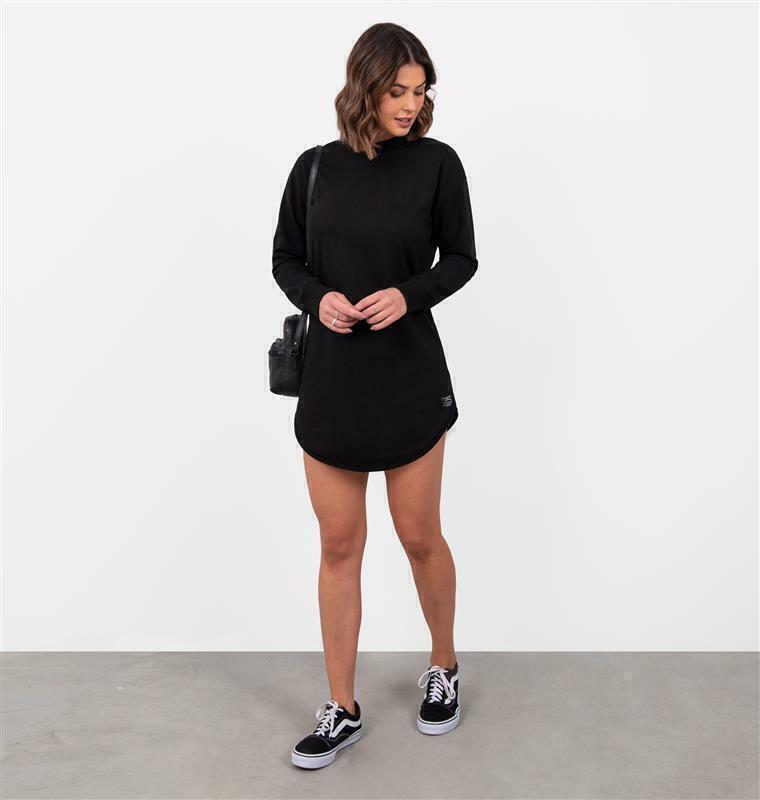 Vestido Moletinho De Barra Arredondada