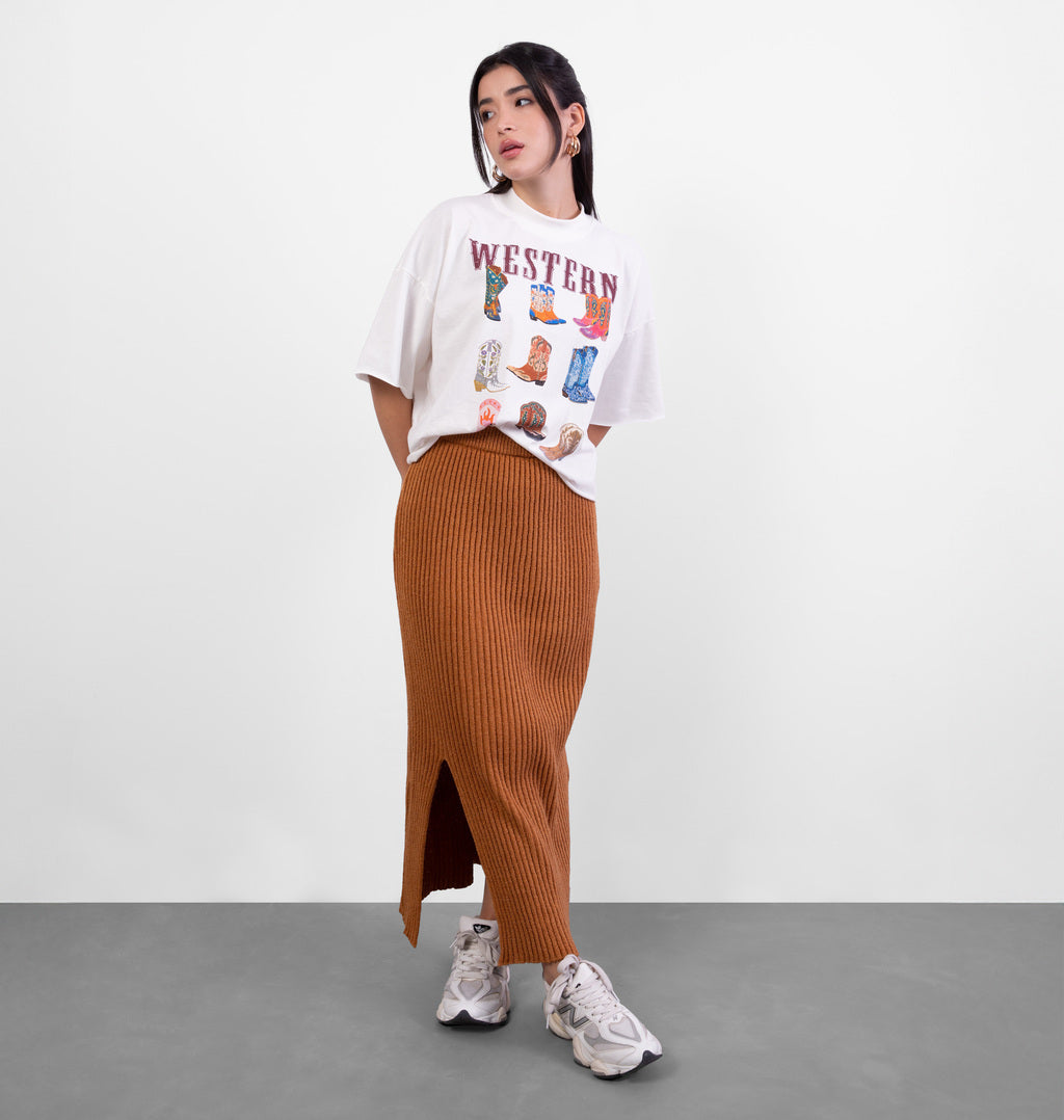 T-Shirt Over Estampa Western