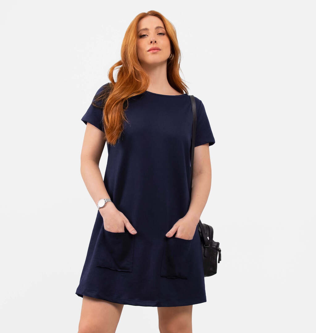 Vestido Comfy Com Bolsos