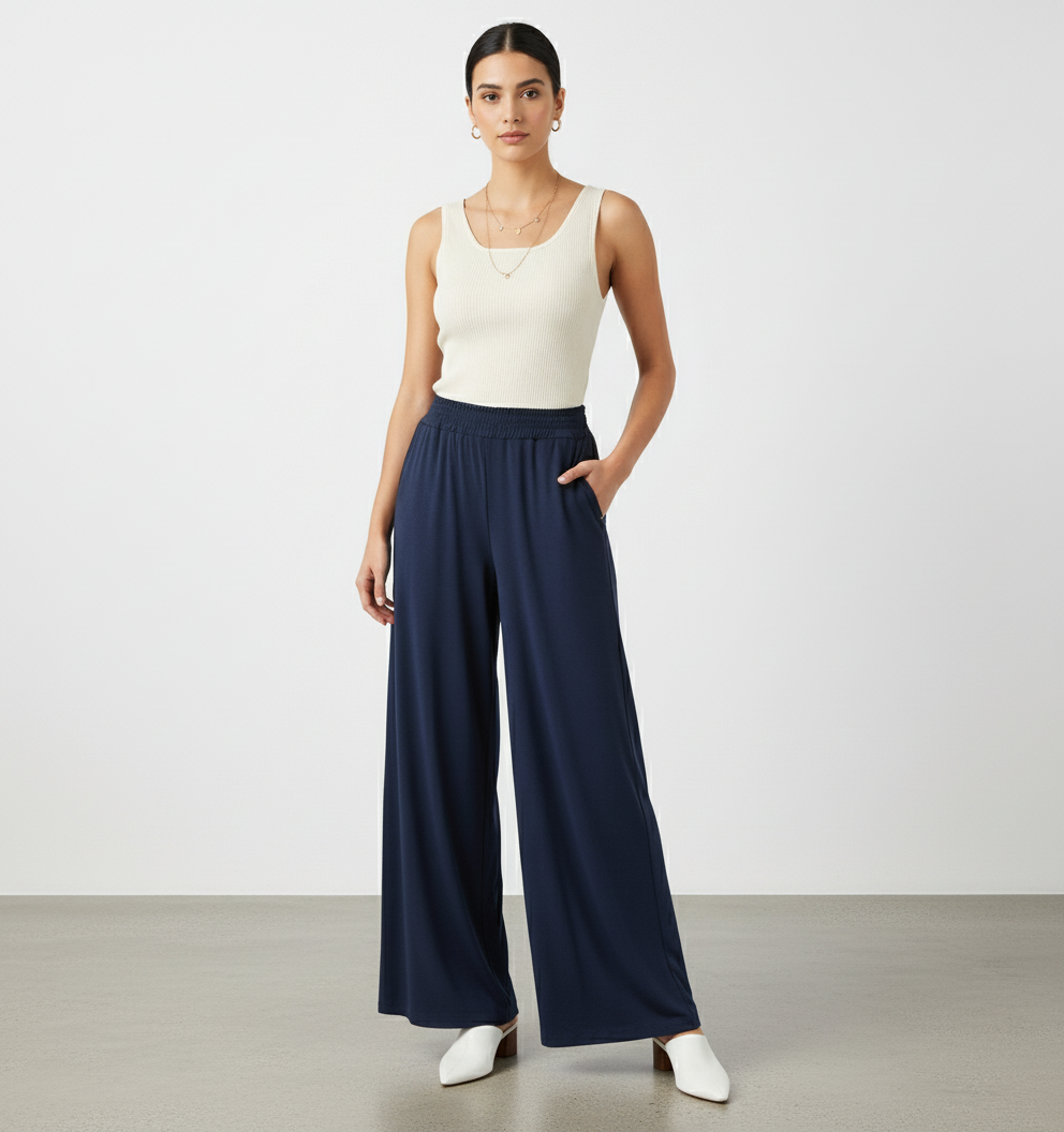 Calça Pantalona Fluida