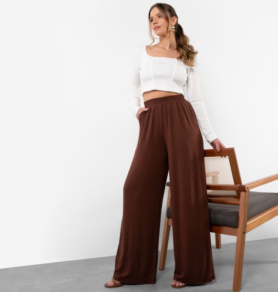 Calça Pantalona Fluida