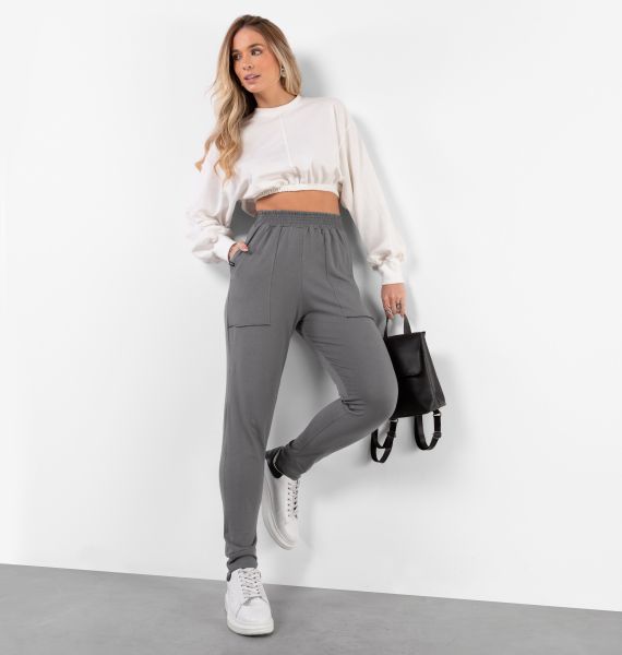 Calça Jogger Básica Meia Malha