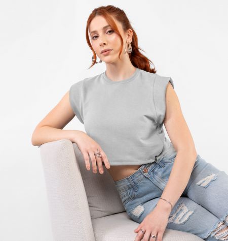 Cropped Básico Muscle Tee