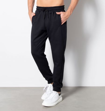 Calça Jogger Com Recorte Em Moletinho