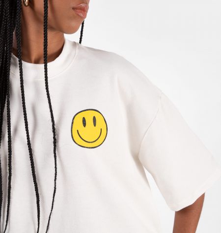 Camiseta Over Estampa Smile