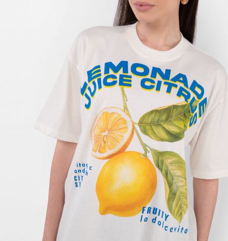 T-shirt Over Estampa Lemonade