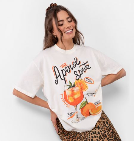 T-shirt Over Estampa Aperol Spritz